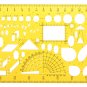 Heating Ventilation Air Conditioning Drafting Design Drawing Template KT Soft Plastifc Ruler Stencil