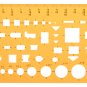 Architecture Plan Design Drawing Template KT Soft Plastifc Ruler Building Formwork Drafting Stencil