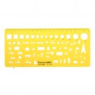 Water Supply and Drainage Design Drawing Template KT Soft Plastifc Ruler Drafting Stencil