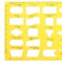 Flow Chart Flowsheet Process Diagram Symbols Drawing Template KT Soft Plastic Ruler Design Board