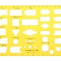Flow Chart Flowsheet Process Diagram Symbols Drawing Template KT Soft Plastic Ruler Design Board