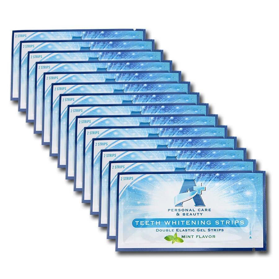 28 Strips Glamorous White A+ 6% HP Professional Strength Teeth Whitening Strips