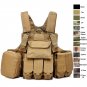 Camouflage Body Armor Combat Assault Tactical Pouch Molle Vest Plat Carrier Vest
