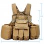 Camouflage Body Armor Combat Assault Tactical Pouch Molle Vest Plat Carrier Vest