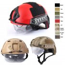 Outdoor CS Shooting Head Protect Gear PJ BJ MH Fast Tactical Helmet with goggles