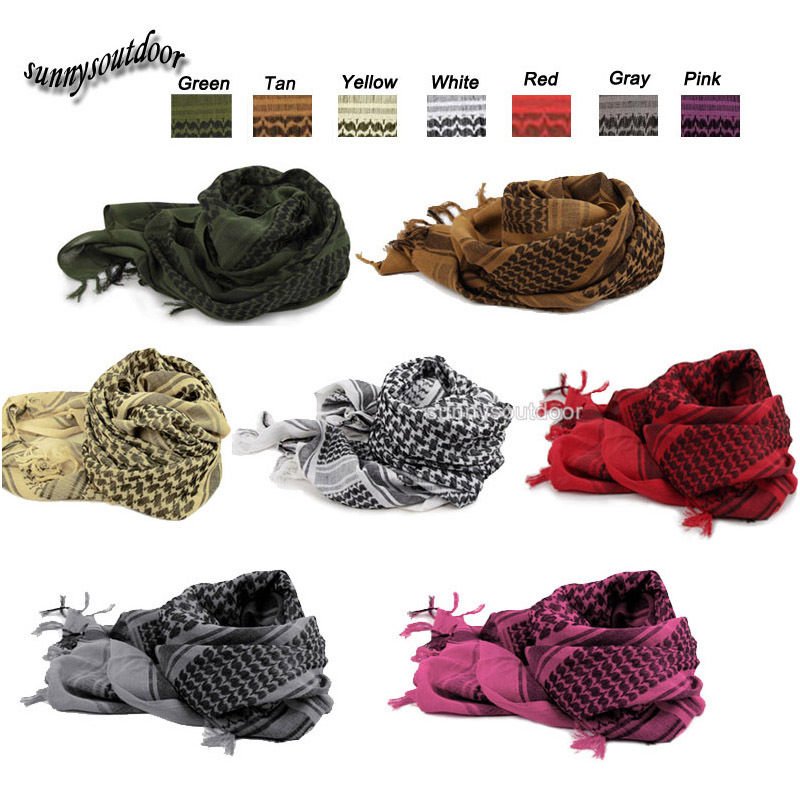 Scrim Net Head Wrap Tactical  Netting Scarf Shemagh Shawl Keffiyeh Arabic Scarf
