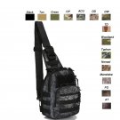 Outdoor Shoulder Sling Bag Assault Combat Camouflage Tactical Molle Chest Pack