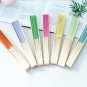 white paper fans wedding souvenir folding fans hand fans paper bamboo fan