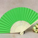 green fans promotional bamboo folding fans wedding gifts hand fan bamboo paper wedding hand fan