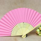 pink fans wedding folding bamboo fans wholesale wedding favor party fans