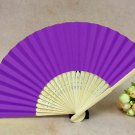 purple bamboo hand fans wedding paper folding hand fans quality gifts wedding fans