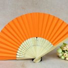 orange gifts bamboo fans party souvenirs bamboo handheld fans wedding