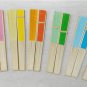 Mix color wedding fans wedding gifts bamboo hand fans favor folding fans hand fans
