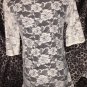 Lace Back Half Sleeve Top