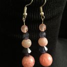 Pink and Navy Earrings