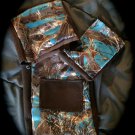Blue Camo Makeup Case Set