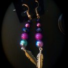 Feather Bead Earrings