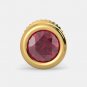 1.000 carat ruby studded earring in 18kt yellow gold 1.700 gram