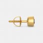 1.000 carat ruby studded earring in 18kt yellow gold 1.700 gram