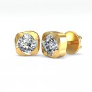 0.50 Carat Round Diamond zaina diamond Earring 18KT yellow gold