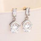 2-00Ct-Halo-Solitaire-Brilliant-Round-Diamond-hanging Earring-18k-White-Gold