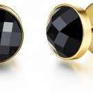 0.50 Carat Chimes Black diamond  Earring studs in 18 Karat yellow gold