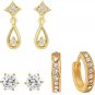 6 Pair Earring in combo kit from round diamond D_Setting 18kt gold