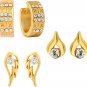 6 Pair Earring in combo kit from round diamond D_Setting 18kt gold