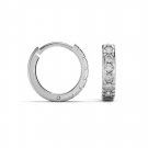 0.08 Carat Round Diamond Iwara diamond Earring 0.650 gram 18kt Rose gold Stud