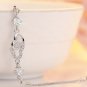 3.50 carat Diamond bracelet with inter Locking heart and 18 karat white gold