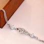 3.50 carat Diamond bracelet with inter Locking heart and 18 karat white gold