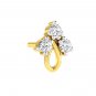 0.054 Ct Round Diamond Pave Setting Designer nose pin with 0.300 gram 18kt