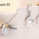 2.00Ct Single Solitaire  With Halo solitaire earring and safe $5, 18k White Gold