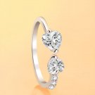 1.39 Carat heart Diamond Solitaire ring  for beloved person 18KT White Gold