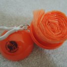 Emergency Rain Poncho in Ball Storage Case Clip On Keychain - Orange - One Size Emergency Rain Poncho in Ball Storage Case Clip On Keychain - Orange - One Size