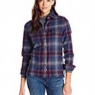 Ladies WOOLRICH Shirt Size M - 100% Wool Ombre Plaid $177 Value - NWT