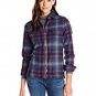 Ladies WOOLRICH Shirt Size M - 100% Wool Ombre Plaid $177 Value - NWT