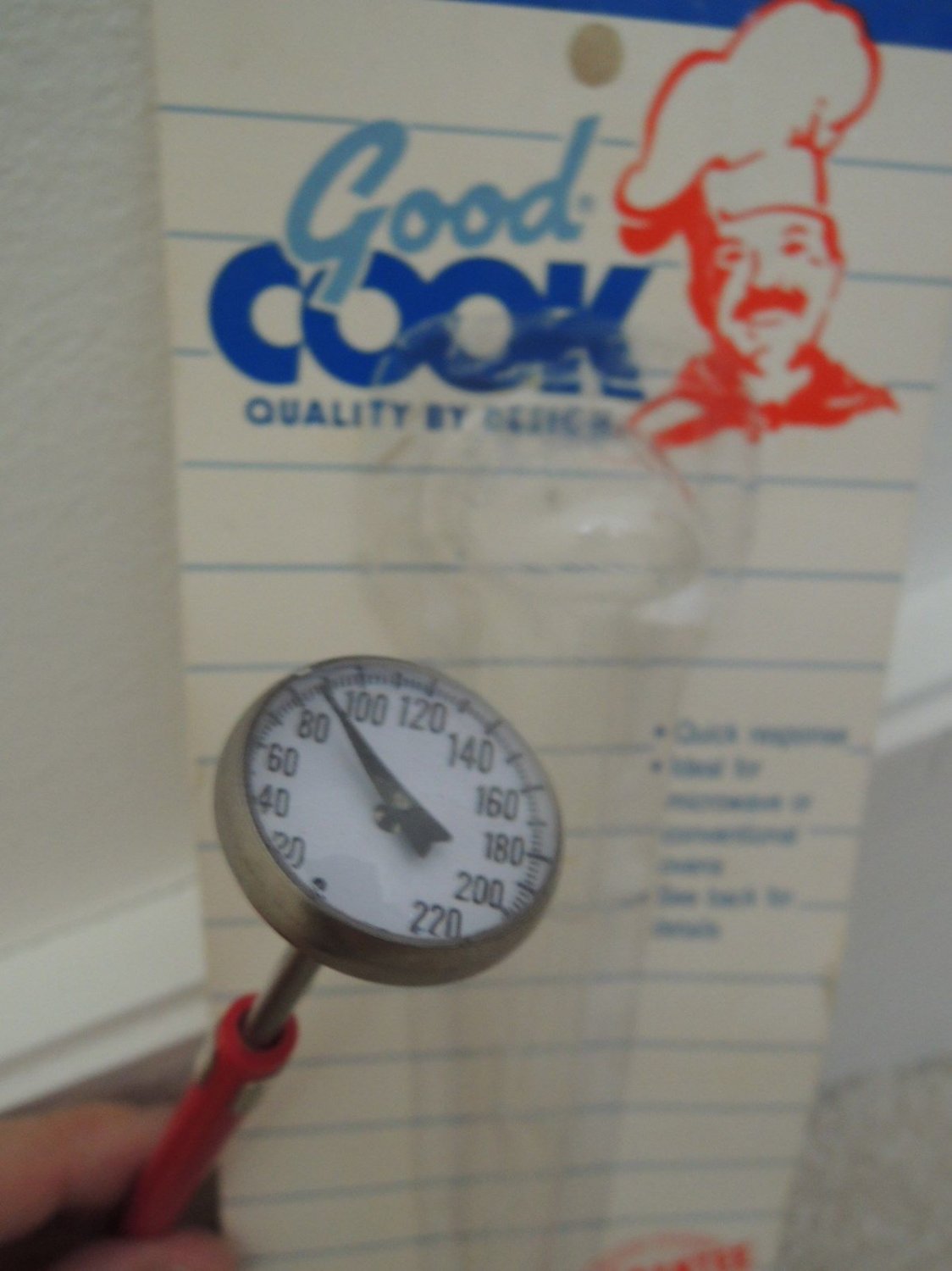 Baking Meat Thermometer by Good Cook Easy To Read Slim Stem 0 to 200