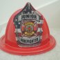 Fireman Hat Red Plastic Firefighter Hat One Size Fits Most Pretend Play Costume