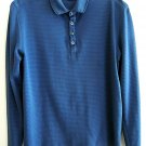 Mens Polo Shirt Size S HUGO BOSS Blue on Blue Subtle Stripe L/S Shirt $115 Value Mens Polo Shirt Size S HUGO BOSS Blue on Blue Subtle Stripe L/S Shirt $115 Value