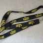 Lanyard ID Badge Holder Lariat Keychain - 5 Hour Energy Logo Black + Yellow NWOT