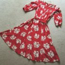 Ladies Dress Size 12 Swing Style Off White Floral on Cherry Red $160 Value NWOT Ladies Dress Size 12 Swing Style Off White Floral on Cherry Red $160 Value NWOT