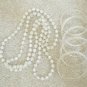 Necklace + 5 Matching Bangle Bracelets Crackled Crystal Costume Jewelry Vtg 60s