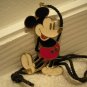 Mickey Mouse Pendant Enamel + Brass Necklace Vtg 60s Disney Memorabilia