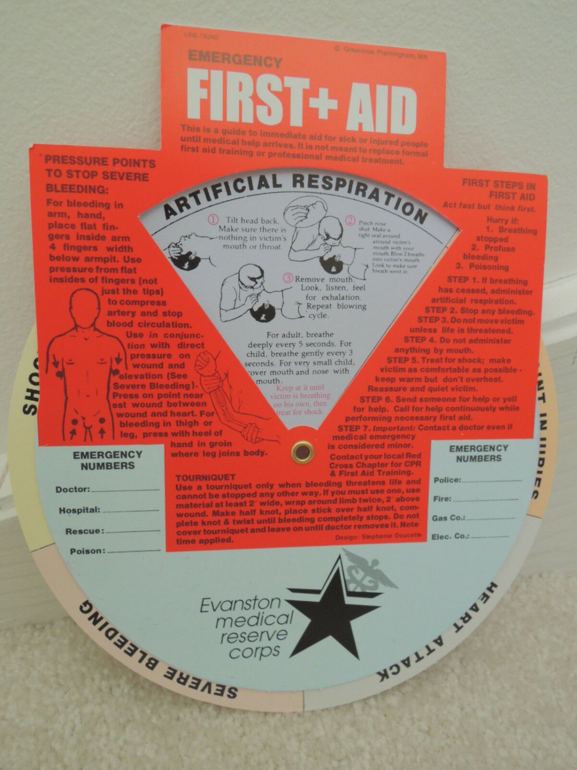 First Aid Chart - What To Do in an Emergency - Dial for Help 2 Sided ...