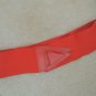 Ladies Belt Size M Red Stretch Leather + Plastic Triangle Closure $45 Value NWOT