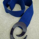 Ladies Belt Size S Royal Blue Stretch Belt Artsy Oval Hook Closure $39 Value NEW Ladies Belt Size S Royal Blue Stretch Belt Artsy Oval Hook Closure $39 Value NEW