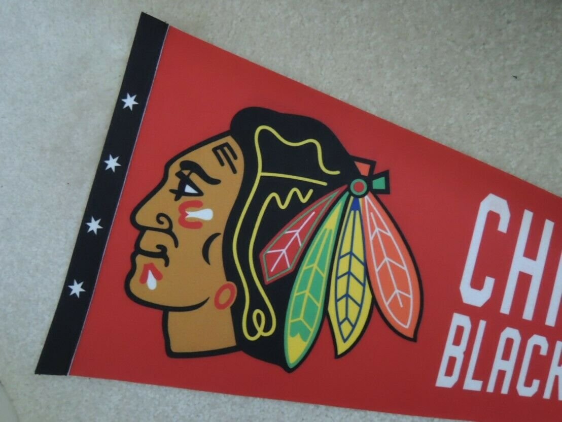 Chicago Blackhawks Pennant 6 Years Stanley Cup Champions NHL Souvenir NEW