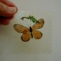 Real Butterfly Encapsulated in Pressed Acrylic Vtg 60s Insect Taxidermy Specimen