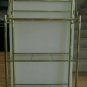 Bakers Rack Multi Use Brass Shelving Open Shelf Stand $480 Value Timeless - Vtg